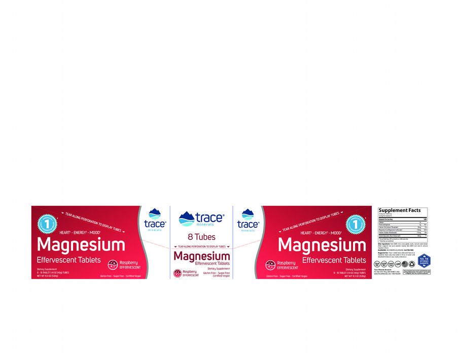 Trace Minerals Research Magnesium Effer Raspberry - 10ct
