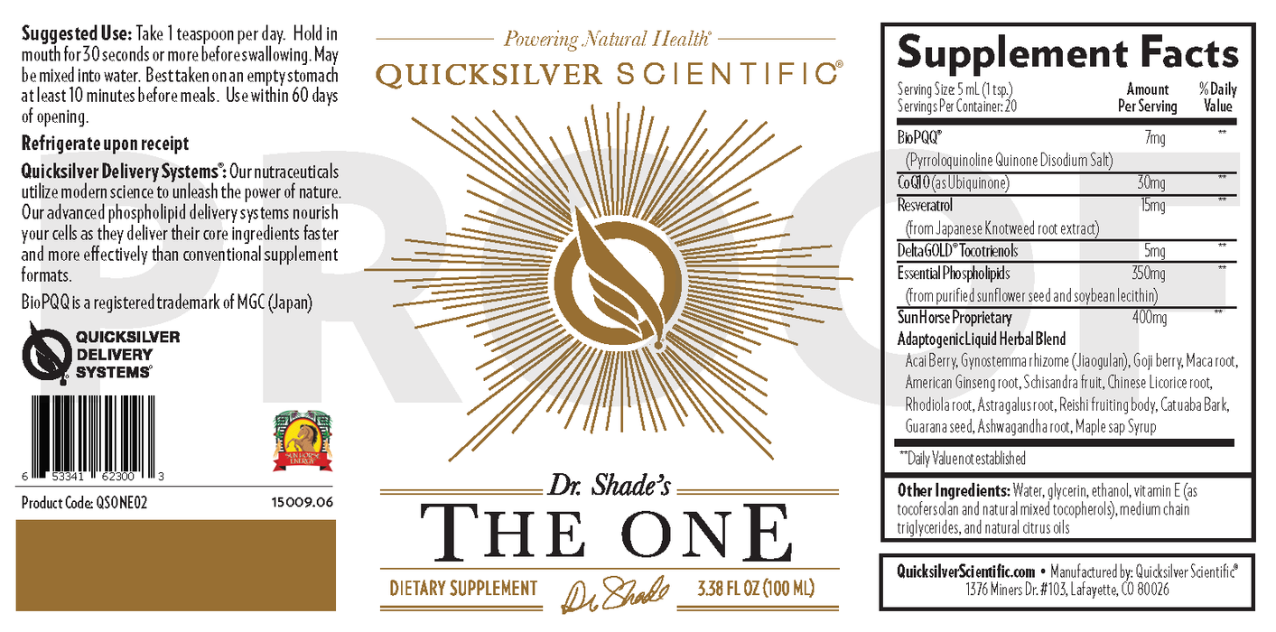 Quicksilver Scientific The One 3,38 жидких унции