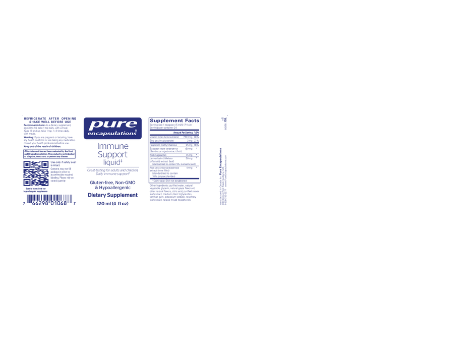 Pure Encapsulations Immune Support Liquid 120 ml