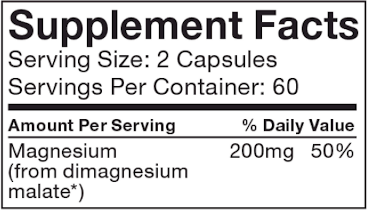 Nutramedix Inc. Magnesium Malate 120 vegcaps