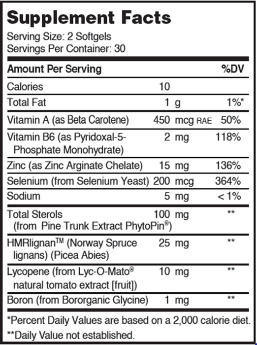 Advanced Nutrition by Zahler ProstAid+ 60 softgels