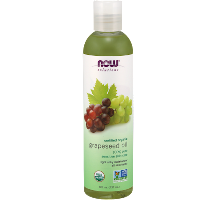 NOW Organic Grapeseed Oil 8 fl oz