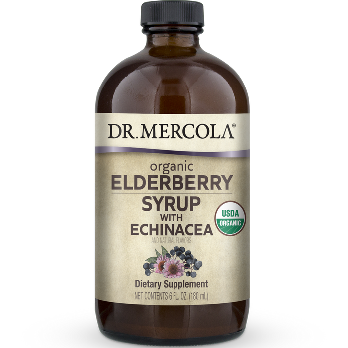 Dr. Mercola Org Elderberry Syrup w/ Ech 6 fl oz