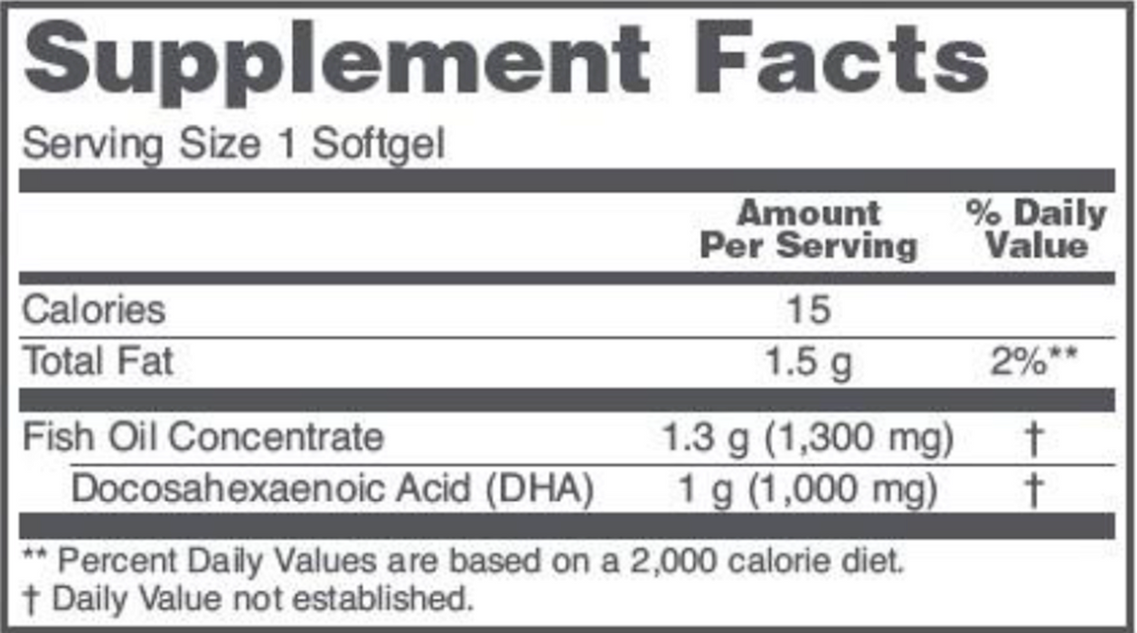 Protocol For Life Balance DHA 1000 mg 90 softgels