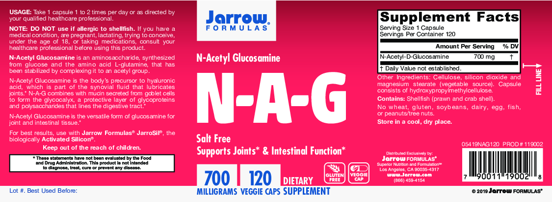 Jarrow Formulas NAG 700mg 120 vegcaps
