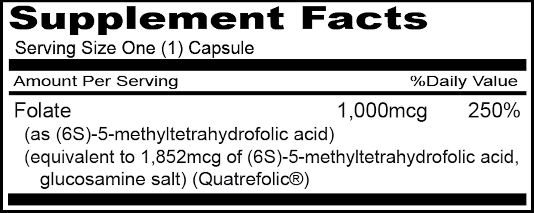 Priority One Vitamins 5-MTHF 120 caps