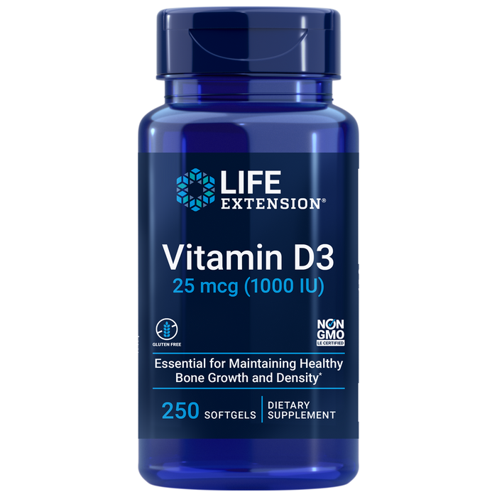 Life Extension Vitamin D3 1000 IU 250 softgels