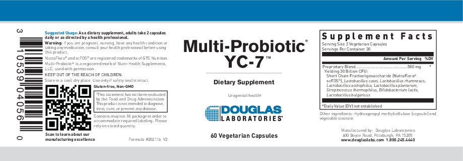 Douglas Laboratories® Multi Probiotic YC-7 60 vegcaps