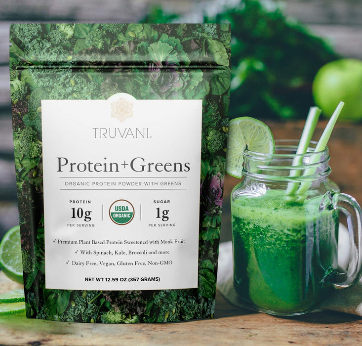 Truvani Protein + Greens 12.59 Oz 20 Servings