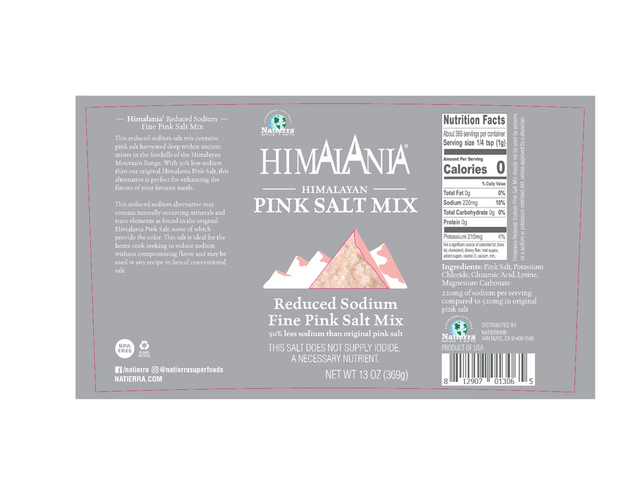 Himalania Himalayan Pink Salt Red. Sodium 6 oz