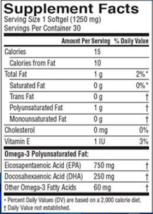 Barlean's Organic Oils Ideal Omega3 30 gels