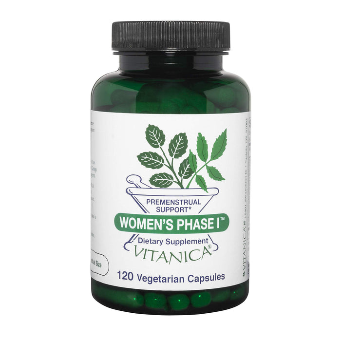 Vitanica Women's Phase I, Premenstrual Support, Vegan, 120 Capsules