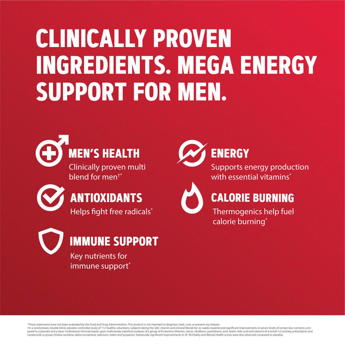 GNC Mega Men Energiestoffwechsel 90 Kapseln