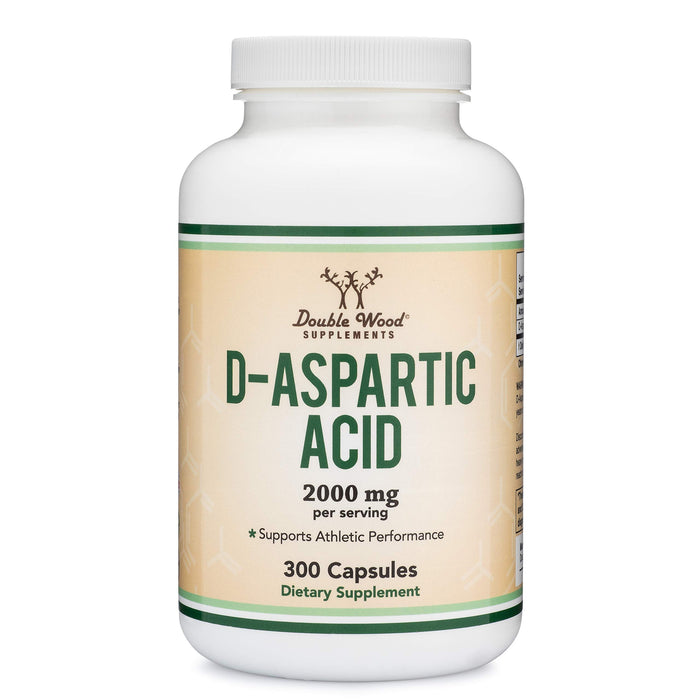 Double Wood D-Aspartic Acid (DAA) 2,000mg Per Serving, 300 Capsules