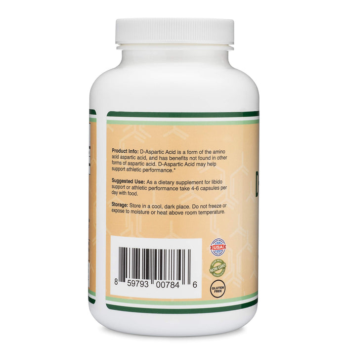 Double Wood D-Aspartic Acid (DAA) 2,000mg Per Serving, 300 Capsules