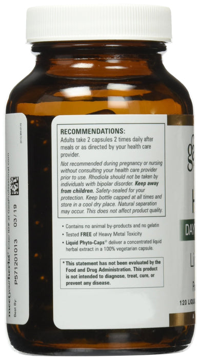 Gaia Herbs Hpa Axis Daytime Maintenance Adrenal Support Liquid PhytoCapsules, 120 Count