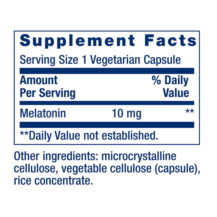 Life Extension Melatonin 10 mg 60 Capsules