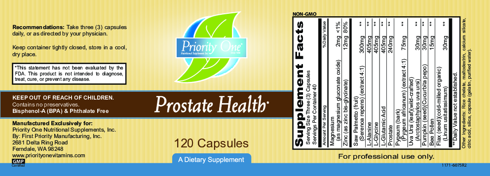 Priority One Vitamins Prostate Health* 120 caps