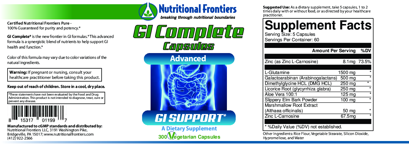 Nutritional Frontiers GI Complete 300 vegcaps