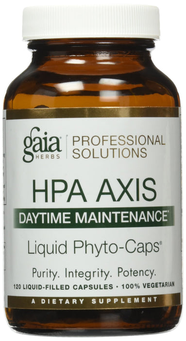 Gaia Herbs Hpa Axis Daytime Maintenance Adrenal Support Liquid PhytoCapsules, 120 Count