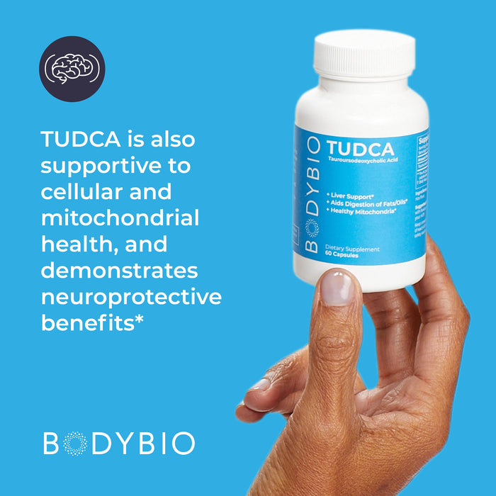 BodyBio Tudca 60 Capsules Liver Support for Detox and Cleanse