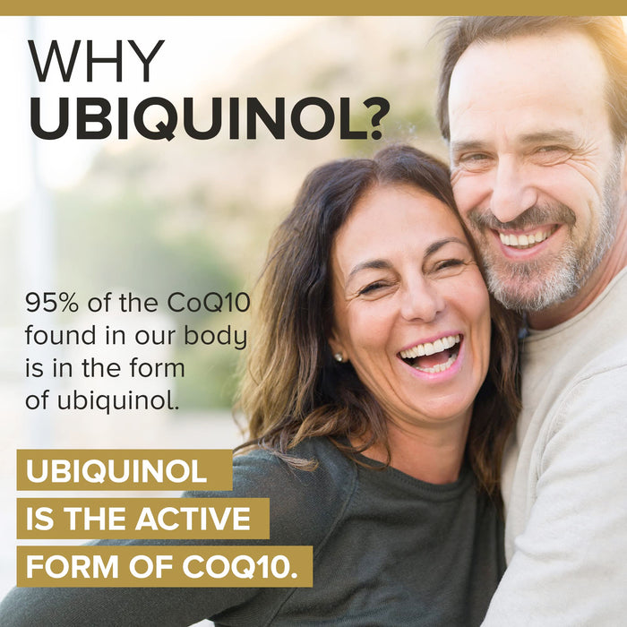 Qunol Ubiquinol 100mg, 120 count Active Form of Coq10