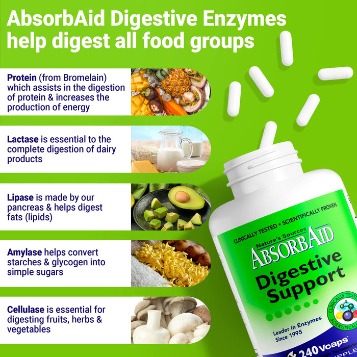 AbsorbAid Digestive Enzymes 240 vCaps
