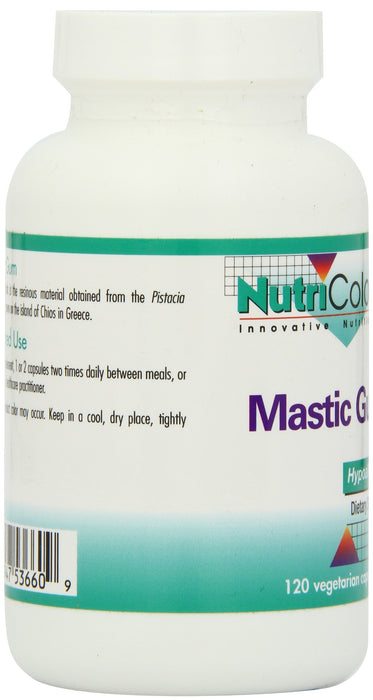 Nutricology Mastic Gum, 120 вегетарианских капсул