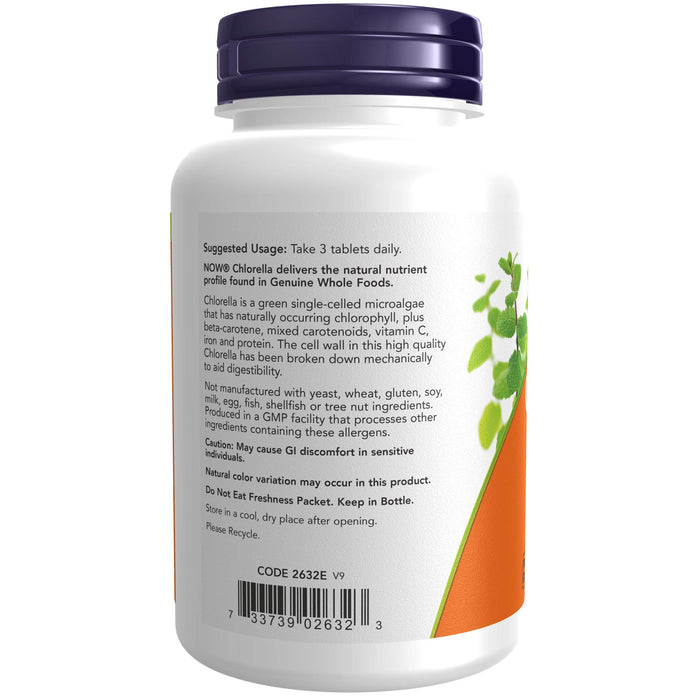 NOW Supplements, Chlorella 120 Tablets 1000 mg