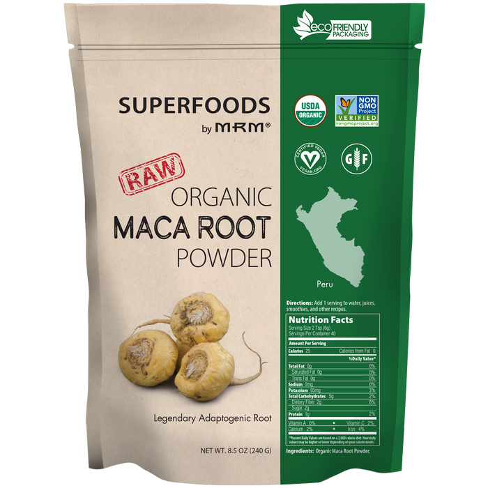 Metabolic Response Modifier Raw Organic Maca Root Powder 8.5 oz