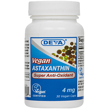 Deva Nutrition LLC Vegan Astaxanthin 4 mg 30 vcaps