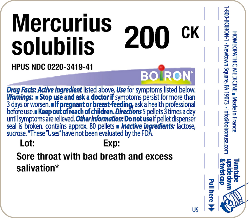 Boiron Mercurius solubilis 200CK 80 plts