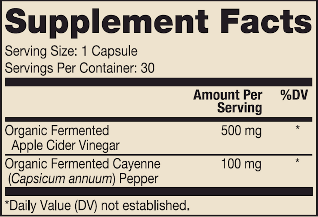 Dr. Mercola Apple Cider with Cayenne 30 tabs