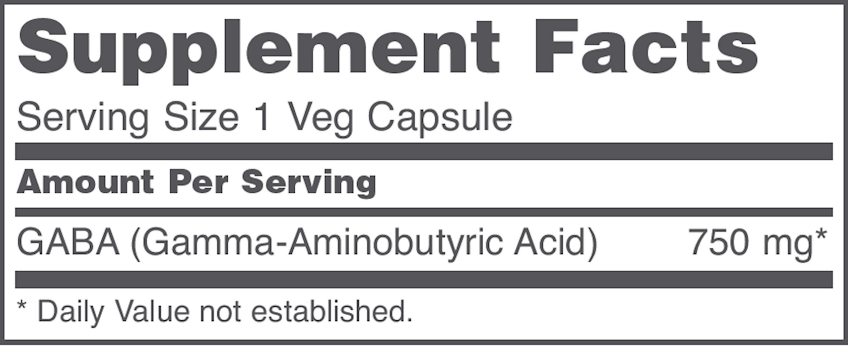 Protocol For Life Balance Gaba 750 mg 120 vegcaps