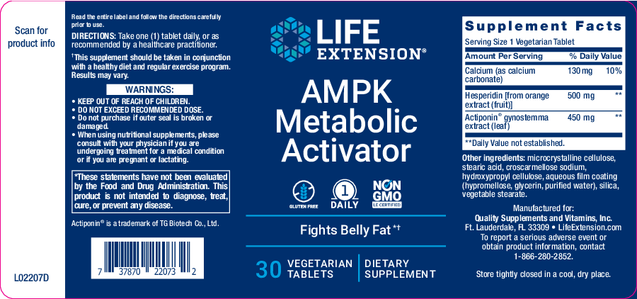 Life Extension AMPK Metabolic Activator 30 vegtabs