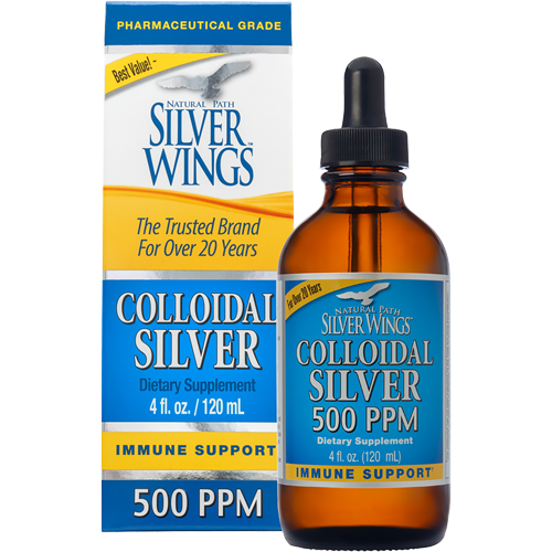 Natural Path Silver Wings Colloidal Silver 500PPM Dropper