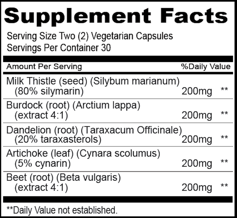Priority One Vitamins Hepa Cleanse  60 vegcaps
