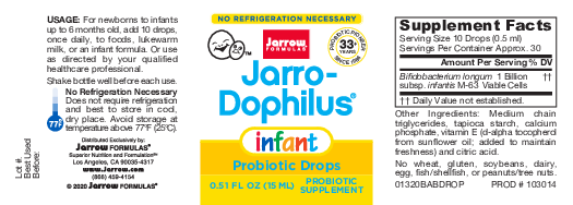 Jarrow Formulas Jarro-Dophilus Infant 30 servings