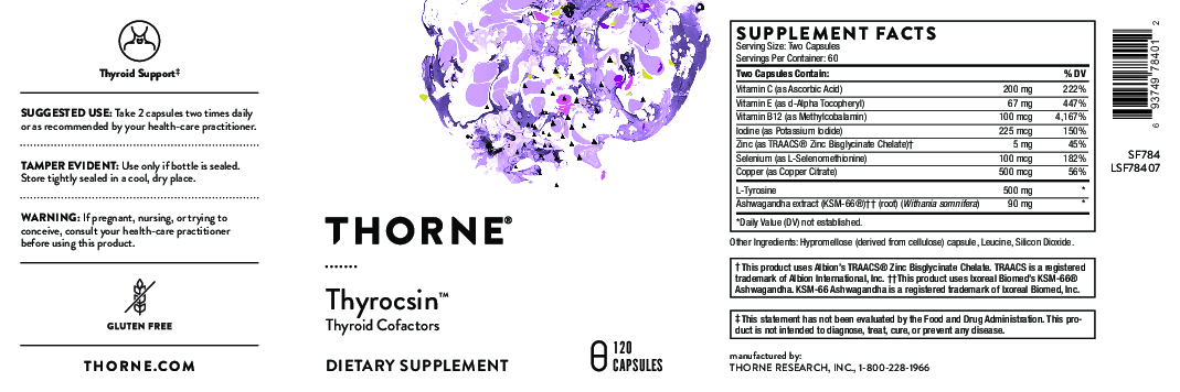 Thorne Thyrocsin  120 capsules