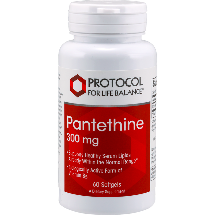 Protocol For Life Balance Pantethine 300 mg 60 gels