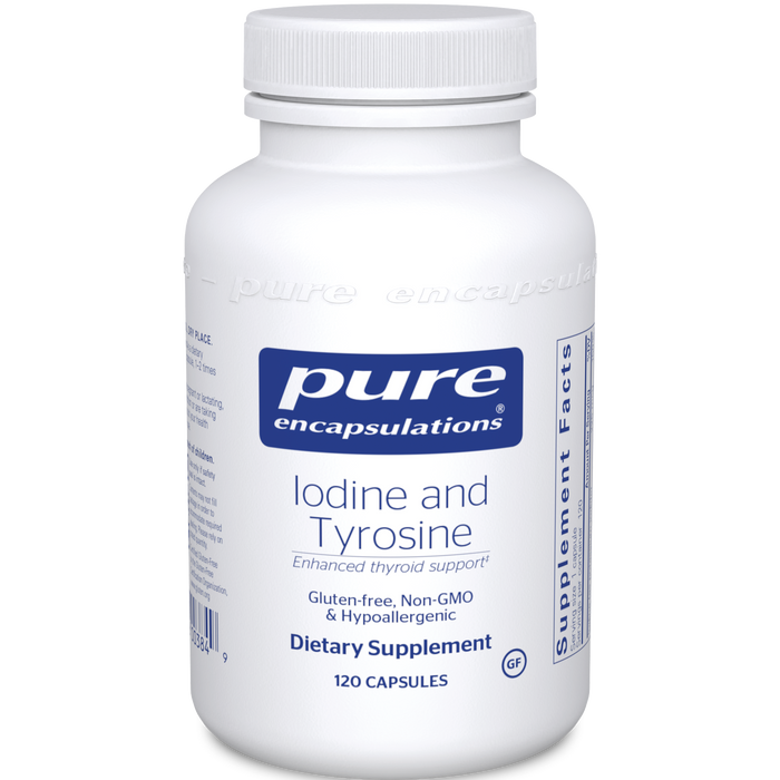 Pure Encapsulations Iodine and Tyrosine 120 vcap