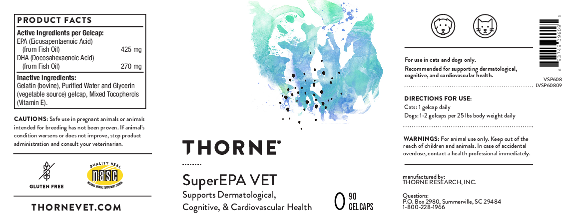 Thorne Vet Super EPAVET 90 gels