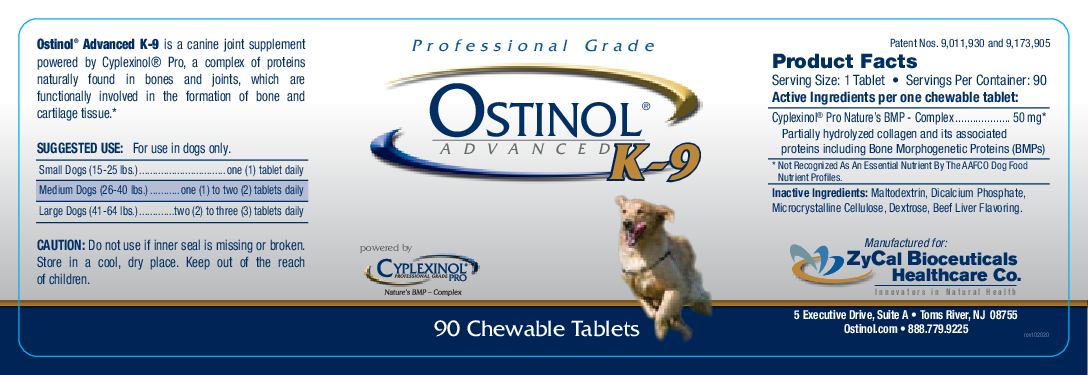 ZyCal Bioceuticals Ostinol Advanced K-9 90 chews