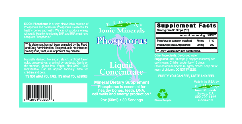 Eidon Phosphorus Liquid 30 day supply 2 oz
