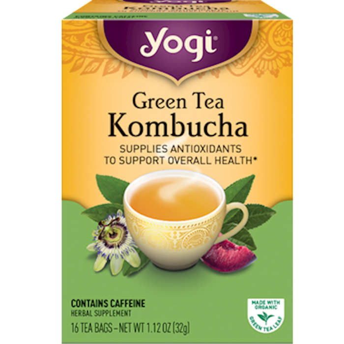 Yogi Teas Green Tea Kombucha 16 bags