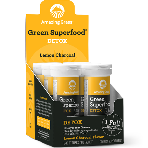 Amazing Grass Eff Detox Lem Charcoal 6-10 count tubes
