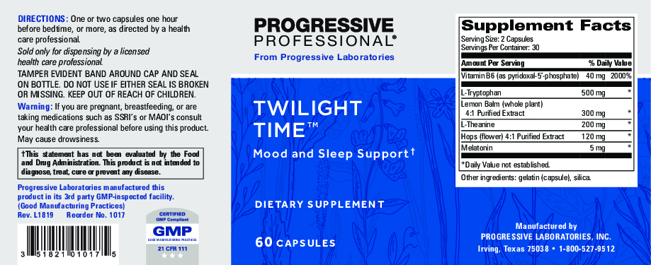 Progressive Labs Twilight Time  60 caps