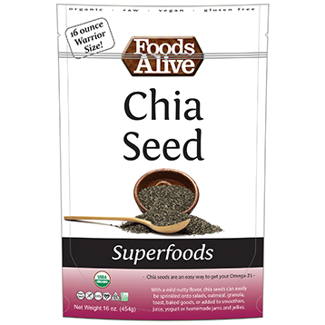 Foods Alive Chia Seeds Organic 16 oz