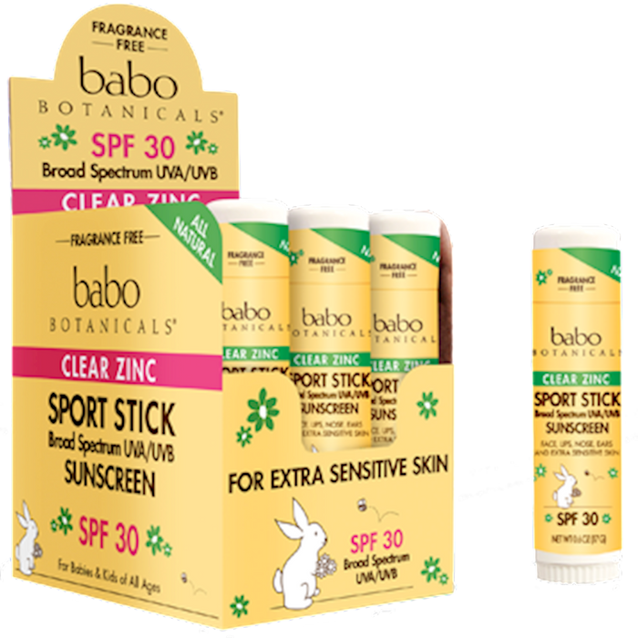Babo Botanicals Sport Stick Unscented .6 oz
