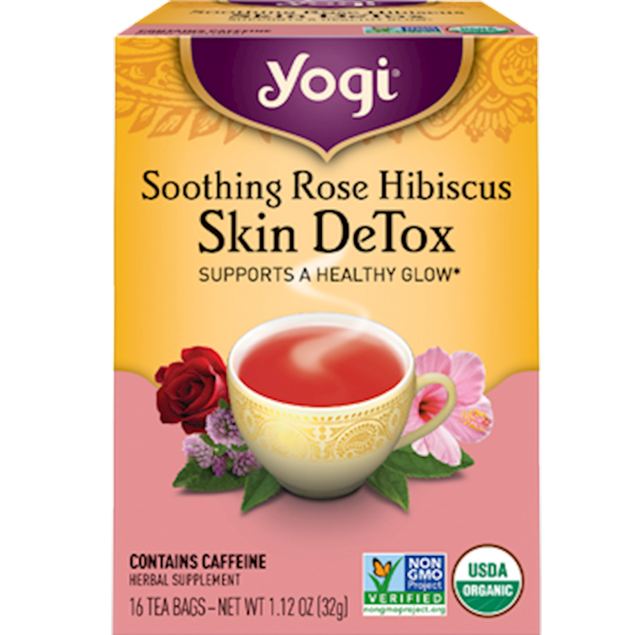 Yogi Teas Skin DeTox Rose Hibiscus 16 bags